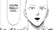 Saitama appreciating Amai Mask (Image Source: VIZ)